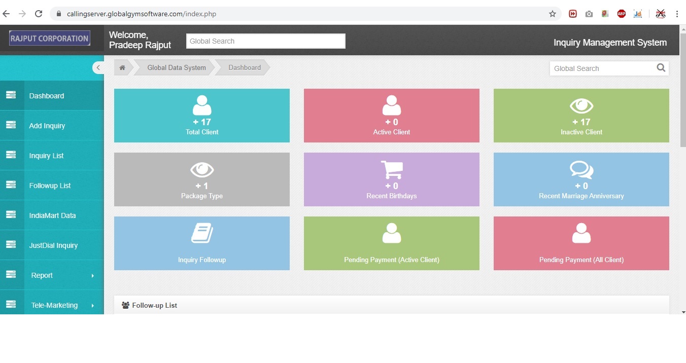 sales and marketing telecalling application